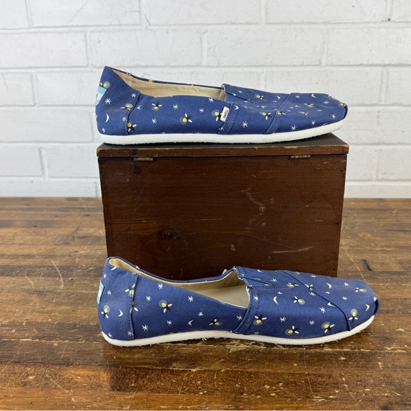 Toms Blue Glow In The Dark Firefly Alpargatas women’s Size 9.5 US - Picture 4 of 11